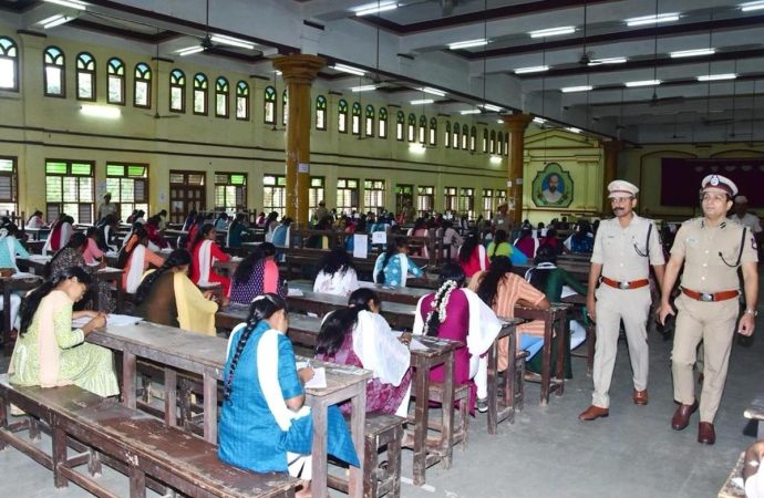Cuddalore SP Inspects SI Exam Centre