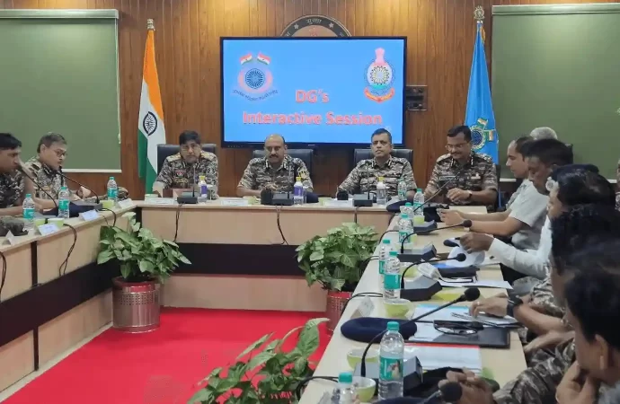 DG CRPF Reviews Anti-Naxal Strategy