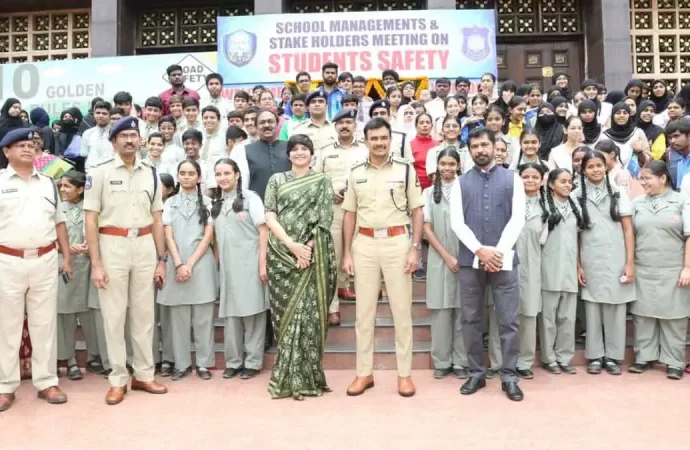 Yagati Police Educate Students Safety