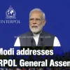 PM Modi addresses INTERPOL General Assembly